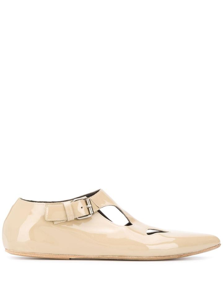 Marsèll Cut-out Ballerina Shoes - Neutrals