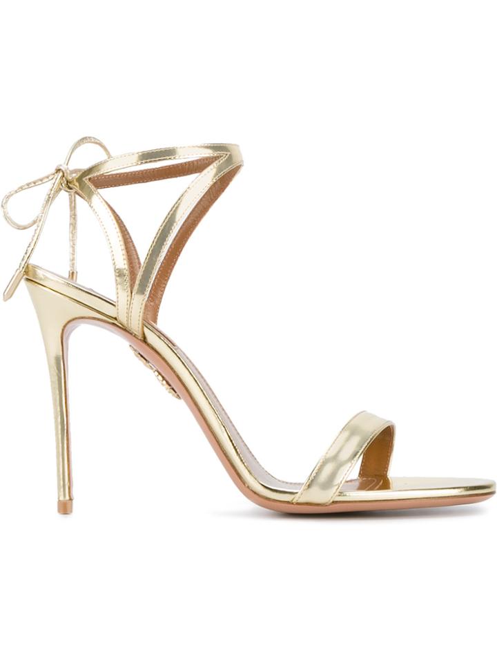 Aquazzura Uma Sandals - Metallic