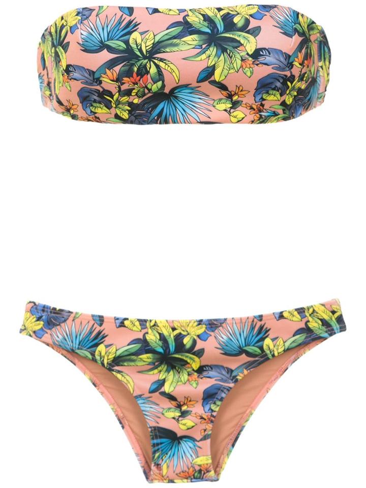 Amir Slama Printed Bikini - Neutrals