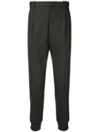 Wooyoungmi Tapered Zip Side Trousers - Grey