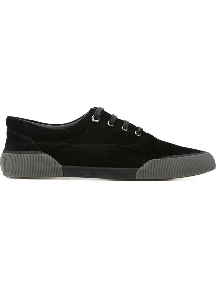 Lanvin Lace-up Sneakers, Men's, Size: 9, Black, Suede/leather/rubber
