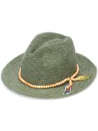 Sensi Studio - Panama Crochet Hat - Women - Straw/tagua - S, Green, Straw/tagua