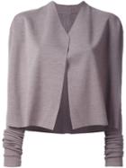 Rick Owens V-neck Cardigan, Women's, Size: Xxl, Grey, Virgin Wool