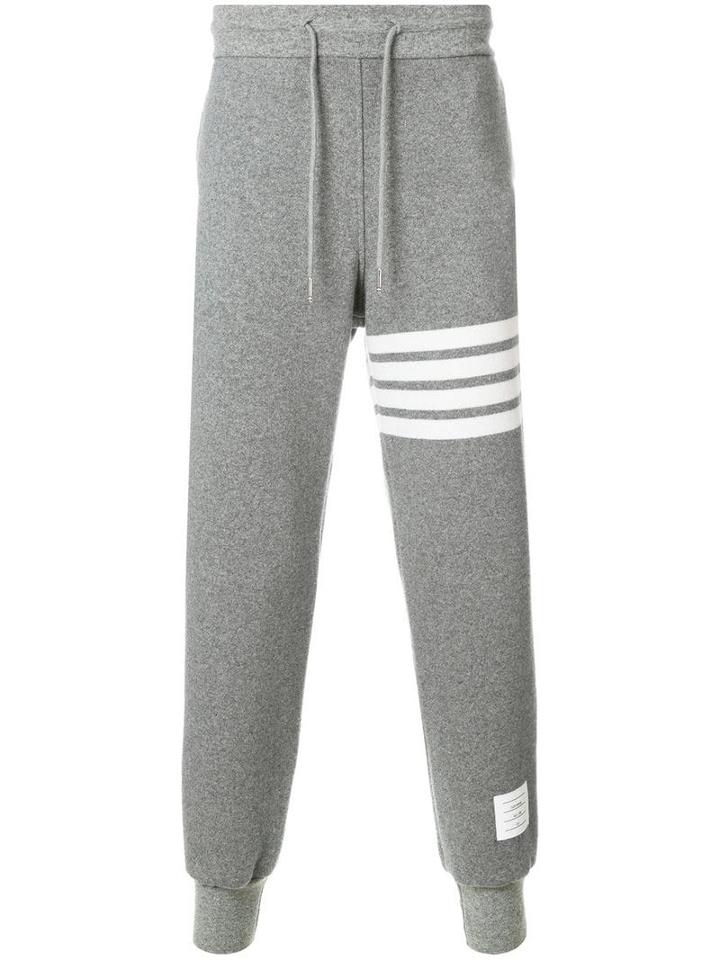 Thom Browne 4-bar Cashmere Shell Sweatpant - Grey