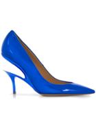 Maison Margiela Metallic Pointed Pumps - Blue