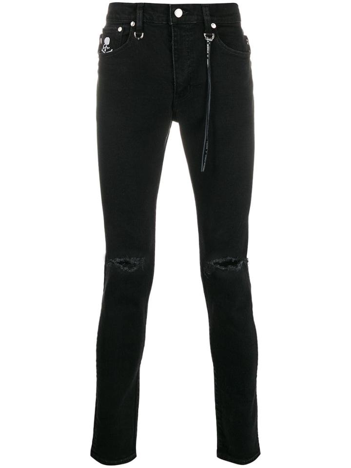 Mastermind Japan Ripped Skinny Jeans - Black