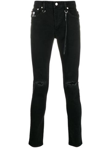 Mastermind Japan Ripped Skinny Jeans - Black