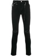 Mastermind Japan Ripped Skinny Jeans - Black