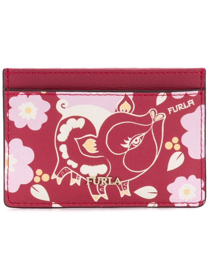Furla Printed Cardholder - Red