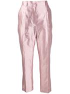Dolce & Gabbana High-rise Cropped Trousers - Pink