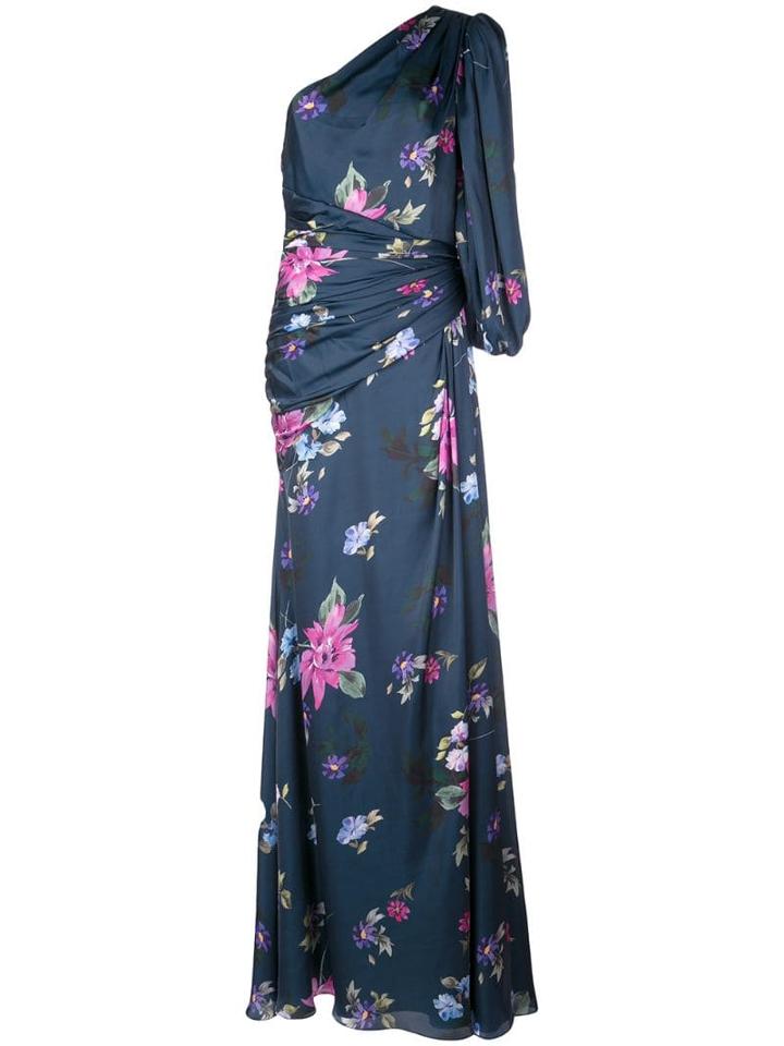 Jill Jill Stuart Floral Print Gown - Blue