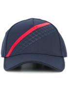 Emporio Armani Striped Hat, Men's, Size: S/m, Blue, Polyester/cotton