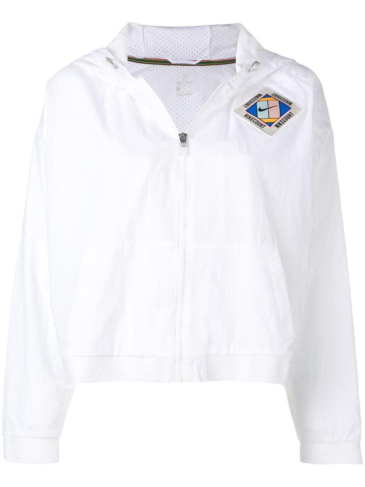 Nike Nikecourt Hooded Jacket - White