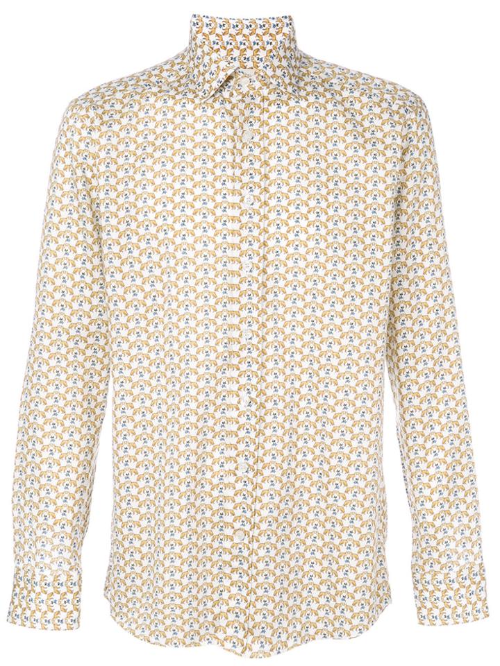 Etro Fox Print Shirt - White