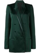 Haider Ackermann Double Breasted Long Sleeve Blazer - Green