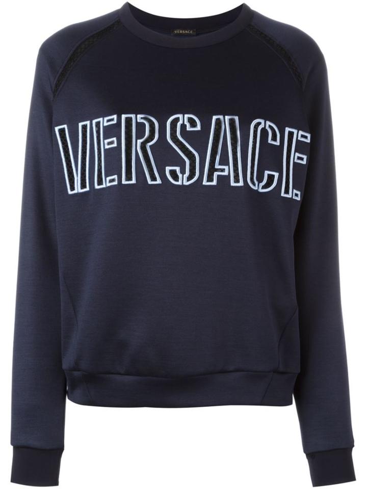 Versace Front Embroidered Logo Sweatshirt
