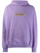 Mindseeker Logo Print Hoodie - Purple