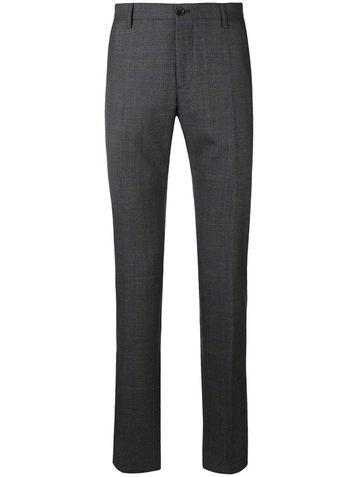 Etro Plaid Tailored Trousers - Blue