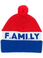 Ami Alexandre Mattiussi - F.a.m.i.l.y Beanie - Men - Wool - One Size, Red, Wool