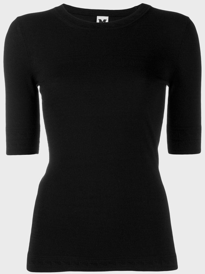 M Missoni Fitted Knitted Top - Black