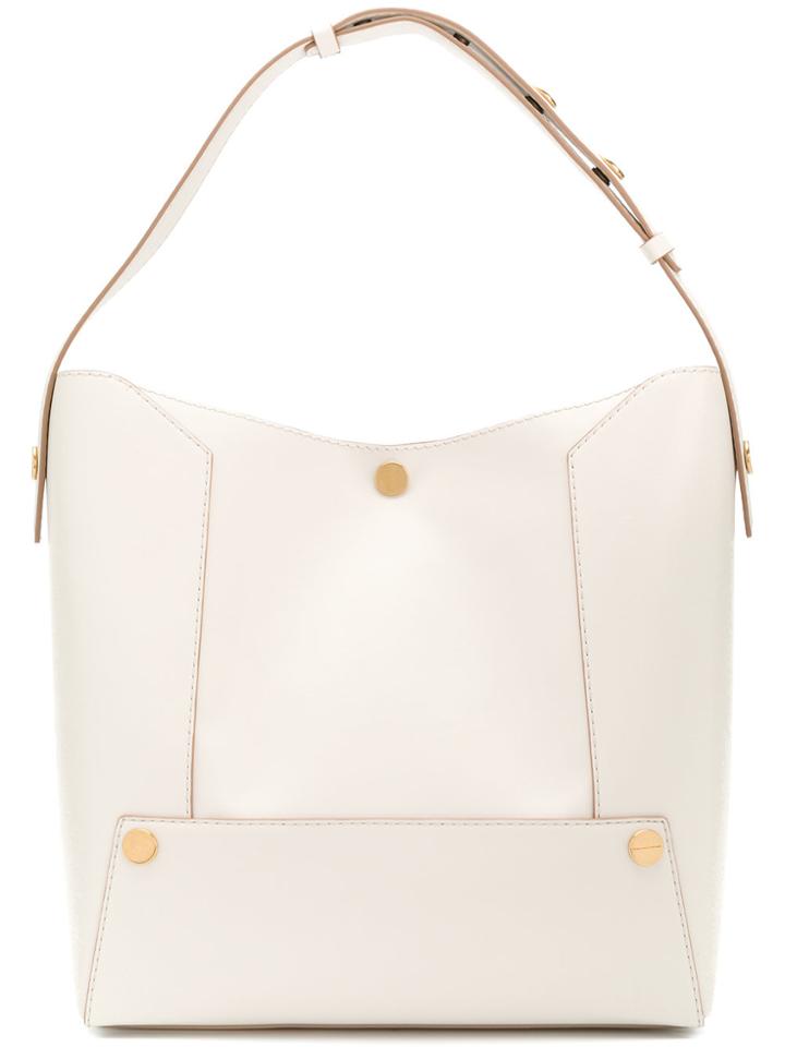 Stella Mccartney Stella Popper Bucket Bag - White