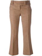 Michael Kors Geometric Print Cropped Trousers