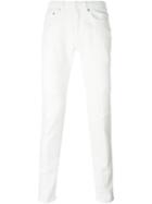 Neil Barrett Biker Jeans, Men's, Size: 34, White, Cotton/nylon/polyurethane
