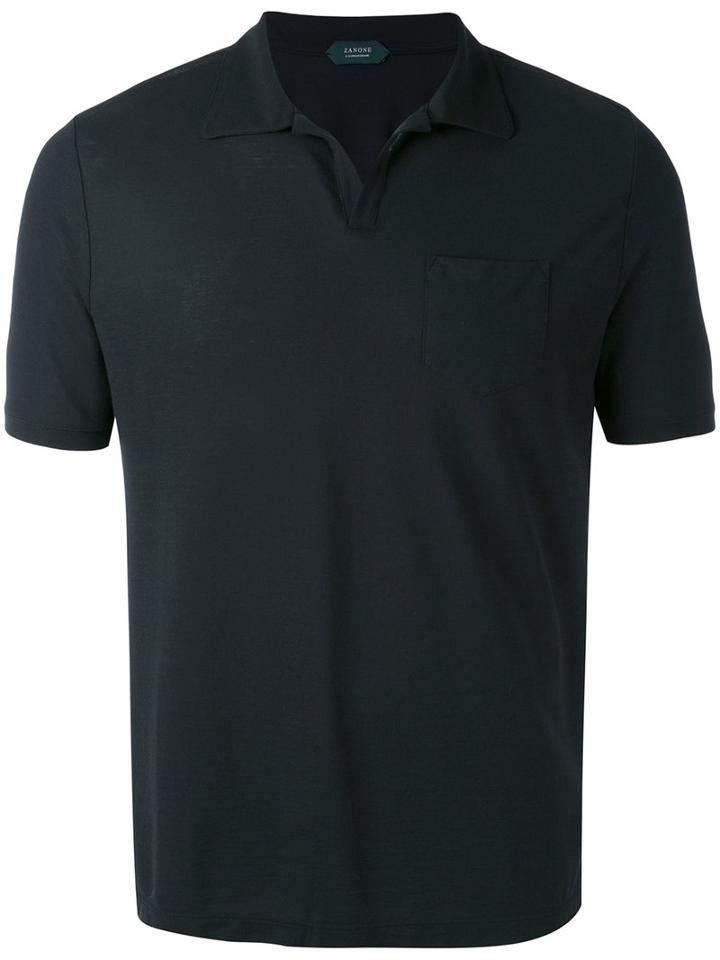 Zanone - Polo Shirt - Men - Cotton - 48, Black, Cotton