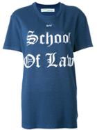 Off-white School Of Law T-shirt - Blue