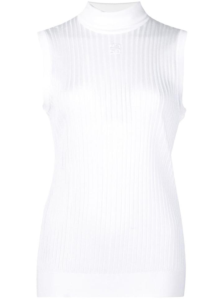 Givenchy Ribbed Knit Top - White
