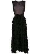 Norma Kamali Ruffled Dress - Black
