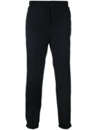Tim Coppens Pinstripe Elasticated Hem Trousers - Blue