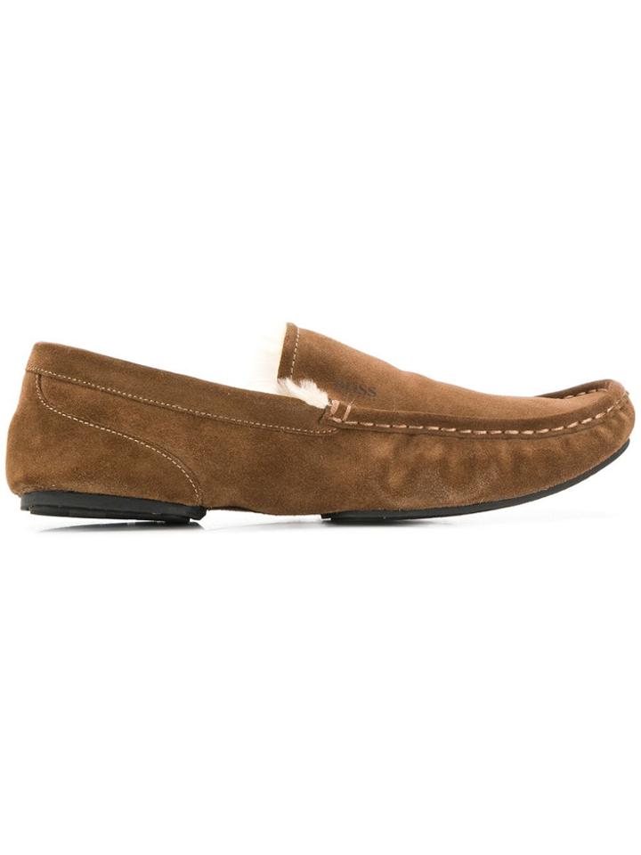 Boss Hugo Boss Suede Loafers - Brown