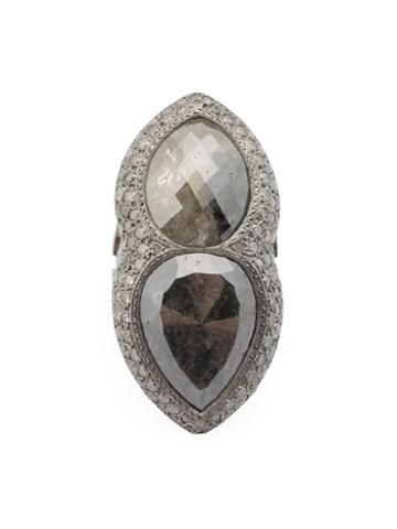 Loree Rodkin Marquise Diamond Ring, Women's, Size: 7 1/4, Metallic, Diamond/18kt White Gold