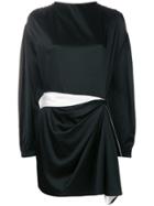 Parlor Frill Trimmed Dress - Black