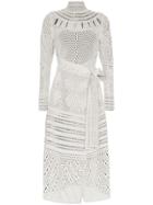 Proenza Schouler White Crochet Wrap Over Dress