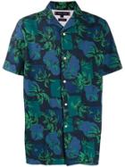 Tommy Hilfiger Short Sleeved Tropical Shirt - Blue
