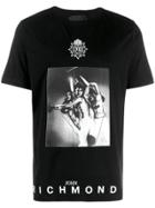 John Richmond Contrast Logo T-shirt - Black