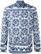 Dolce & Gabbana - Paisley Printed Shirt - Men - Cotton - 40, Blue, Cotton