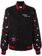 Opening Ceremony Varsity Bomber Jacket, Women's, Size: Xs, Black, Wool/viscose/polyester