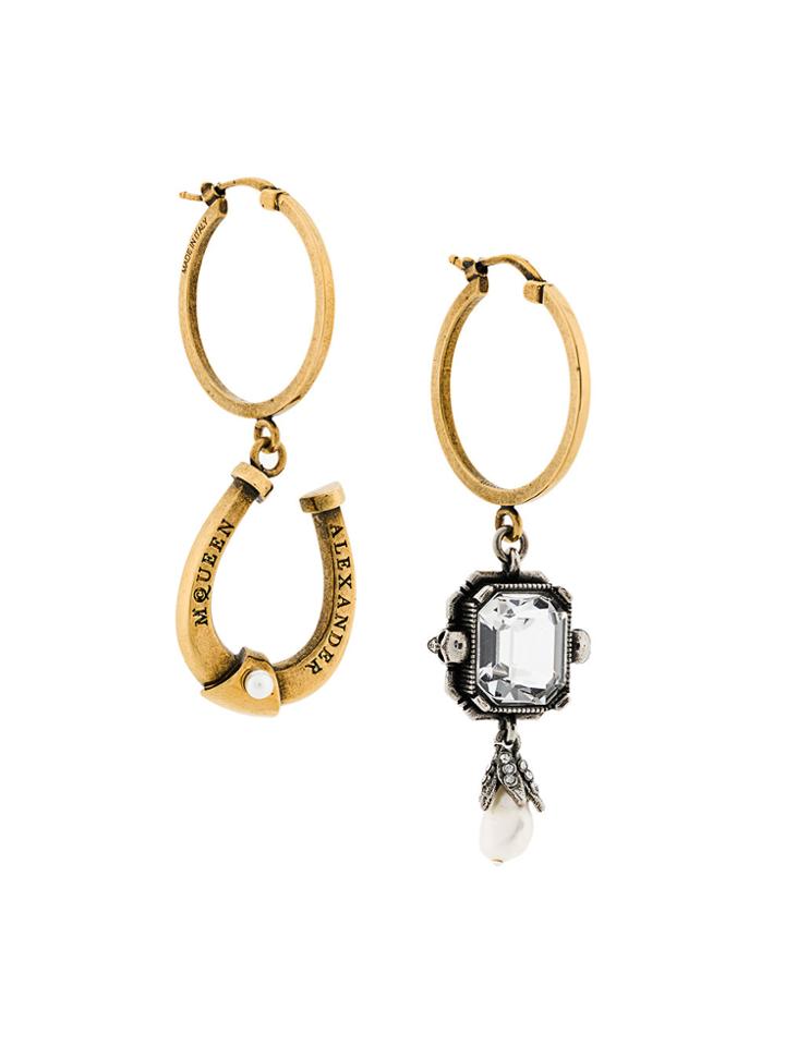 Alexander Mcqueen Charm Earrings - Metallic