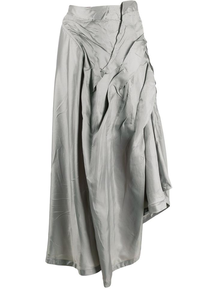 Ottolinger Asymmetric Crinkled Skirt - Grey