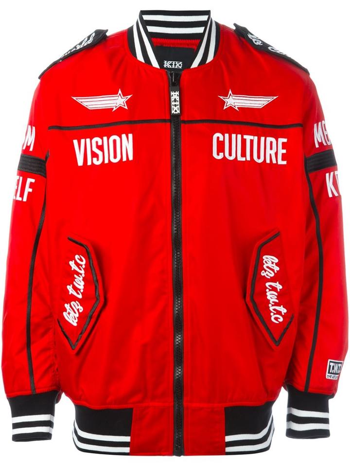 Ktz 'vision Culture' Bomber Jacket, Men's, Size: Xs, Nylon