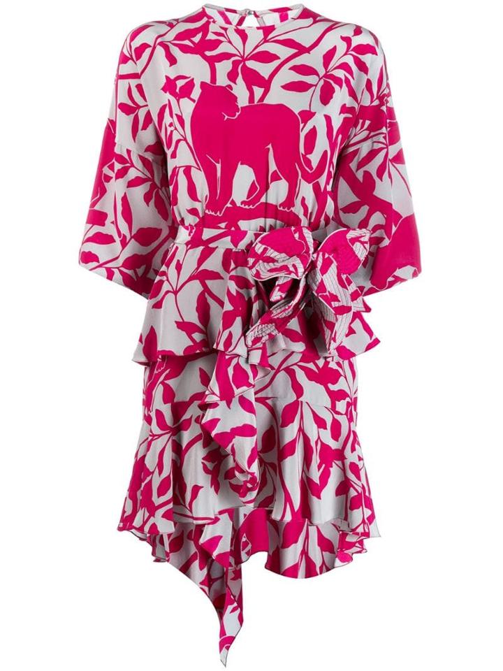 Johanna Ortiz Short Printed Dress - Pink