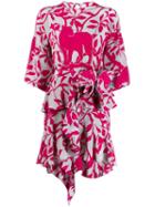 Johanna Ortiz Short Printed Dress - Pink