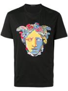 Versace Medusa Head Print T-shirt - Black