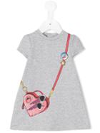 Little Marc Jacobs - Bag Print Dress - Kids - Cotton/spandex/elastane/viscose - 24 Mth, Grey