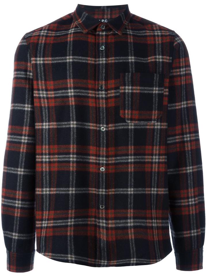 A.p.c. Plaid Button Down Shirt