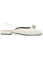 Coliac Sphere Detail Mules - White