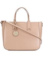 Emporio Armani Charm-detail Tote - Nude & Neutrals